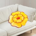 thumbnail image 4 of REK 19.7 Inch 3D Round Rose Soft Round Rose Rose Shaped Cushion Handmade Decorative Floor, 4 of 4