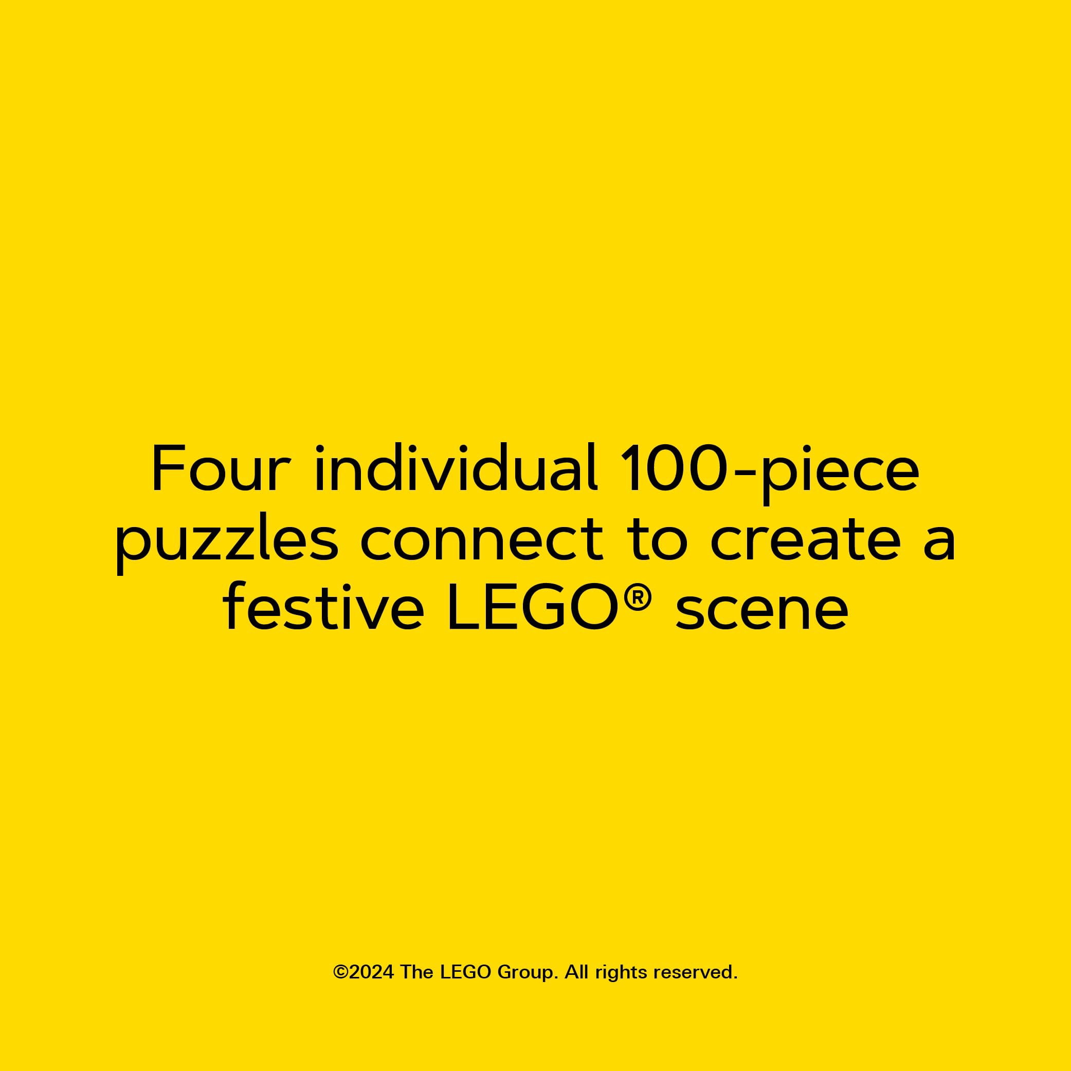 Lego: LEGO Christmas Tree Puzzle : Four Connecting 100-Piece Puzzles (Jigsaw)