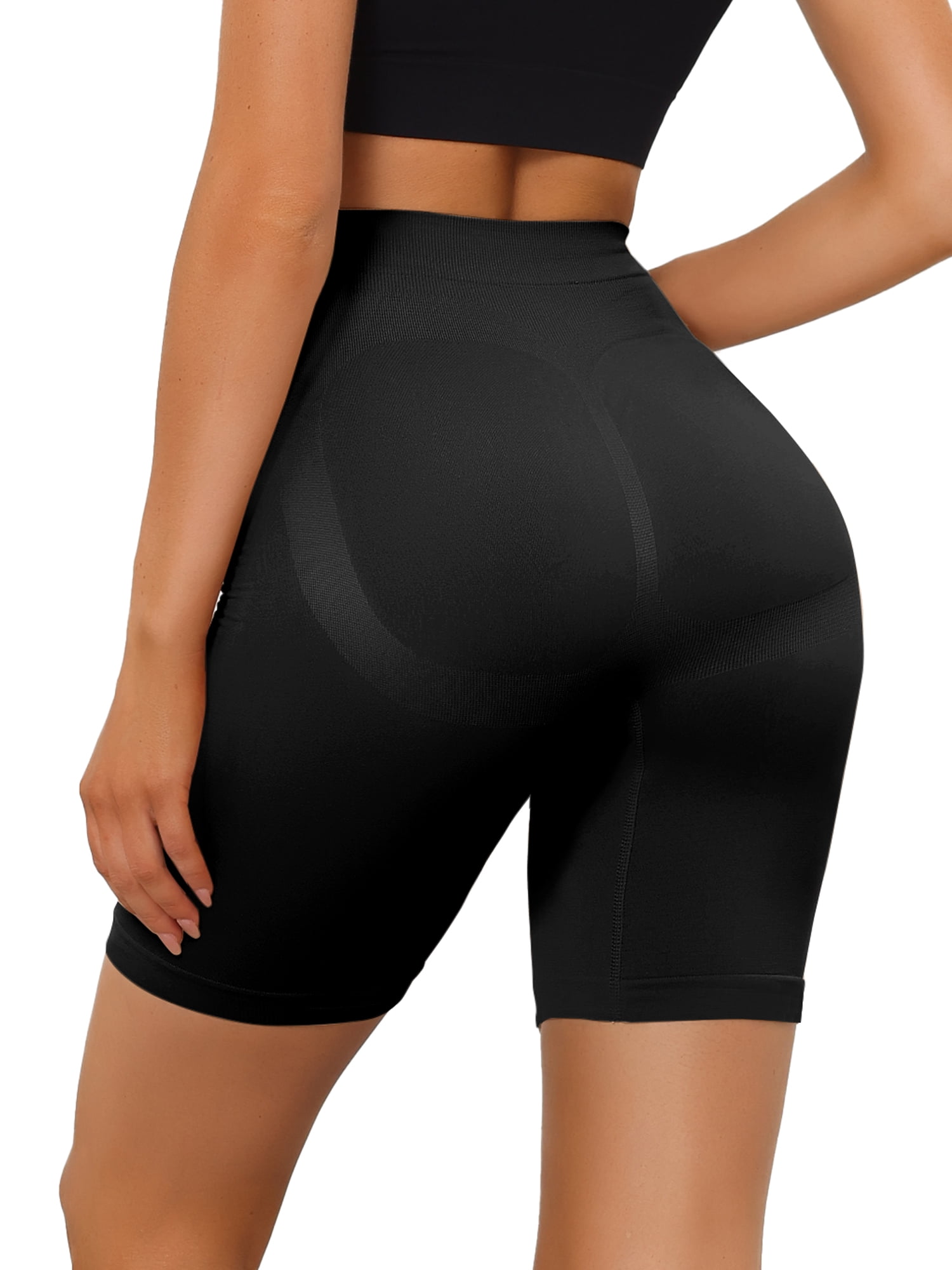 Unique Bargains Women's Shapewear Slip Shorts Thigh Slimmers Tummy Knickers Panty XL Black