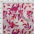 thumbnail image 3 of oneOone Velvet Fuschia Pink Fabric Abstract Ink Texture Sewing Material Print Fabric By The Yard 58 Inch Wide, 3 of 7