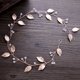 thumbnail image 3 of Tocado de niña de las flores Diadema de princesa de cristal para boda Corona de flores para niñas Accesorios para el cabello de perlas para fiesta de cumpleaños, 3 of 5