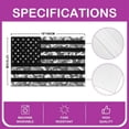 thumbnail image 4 of American Flag Table Place Mats Set of 4 Camouflage Flag Table Mats Kitchen Decor Dinner Indoor Geometry Strip Lines Placemats Dining Table Green Grey White Placemats 18"x12", 4 of 4