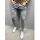 thumbnail image 5 of Jeans De Hombre Ajustados Casuales Elásticos De Color Liso, 5 of 5