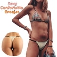 thumbnail image 3 of Strings en Coton pour Femmes Sexy Sans Couture g-String Culottes Lot de 3, 3 of 8