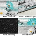 thumbnail image 5 of Teal Kitchen Rugs, Flower Daisy Rug for Kitchen, Farmhouse Kitchen Rugs and Mats Non-Skid Washable, Kitchen Floor Mats for in Front of Sink, Teal Kitchen Accessories and Decor, Kitchen Mat Set of 2, 5 of 6