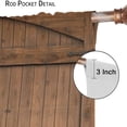 thumbnail image 6 of Rustic Curtains Wooden Barn Door Garage Door American Style Decorations for Rustic Shower Curtains for Living Room Bedroom Blackout Rod Pocket Printed Window Drapes 2 Panel 52x84in, 6 of 6