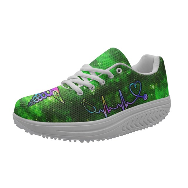 New Arrivals Angel Wings Nurse Pattern Ladies Spring Autumn Footwear Convenient Hospital Non-Slip Wear-Resistant Running Shoes