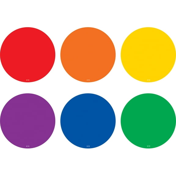 Colorful Circles Spot On Floor Markers (Carpet)