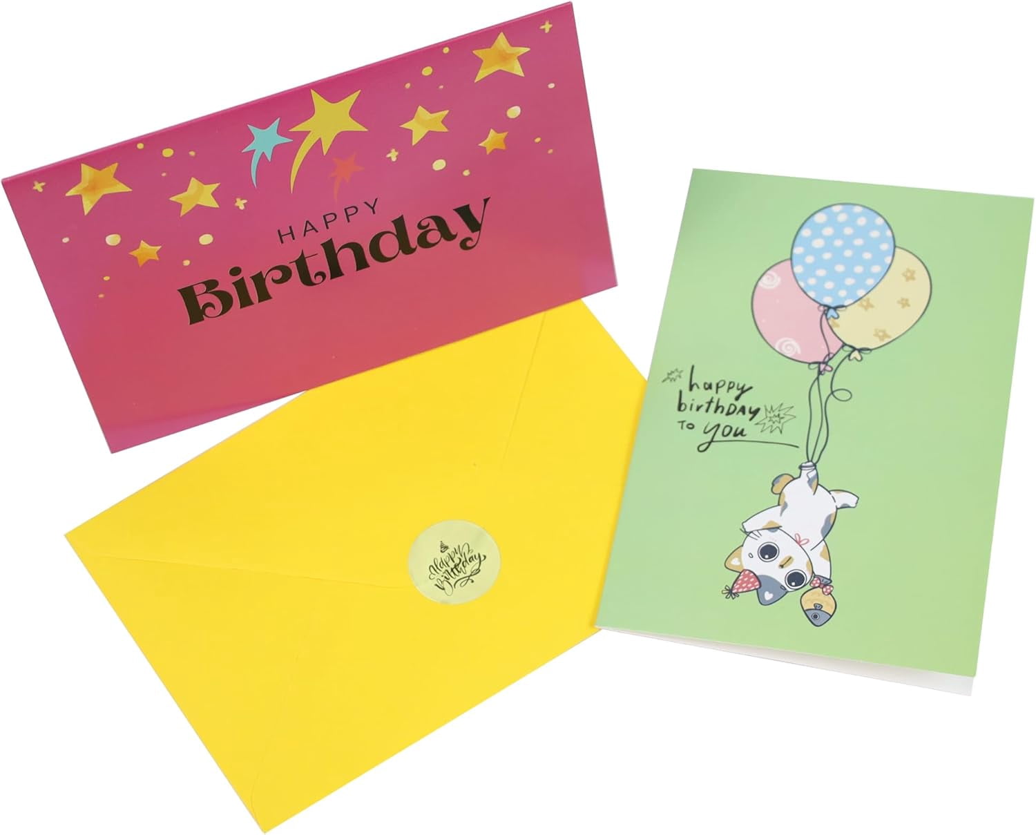 Dessie 120 Happy Birthday Cards with Unique Designs and Birthday Wishes Inside, 4” x 6”