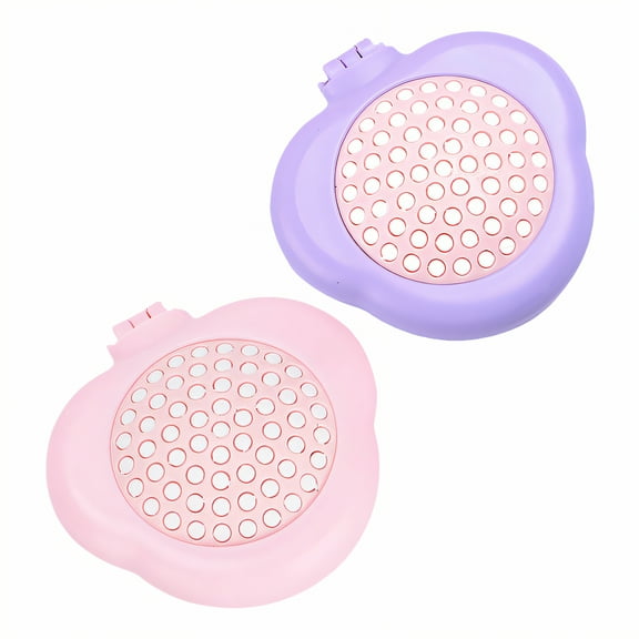 ACDANC 2Pcs Mini Hair Brush,Smooth Detangling Travel Hair Brush,Folds for Travel Mini Hairbrush,Colormixing1