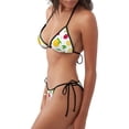 thumbnail image 2 of Disketp Strawberry and Lemon para Bañador de Dos Piezas para Mujer, Bikini Sexy Halter String, Conjunto de Bikini en Triángulo, 2 of 6