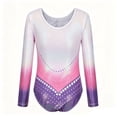 thumbnail image 5 of WhouRiu Girls Athletic Long Sleeve Jumpsuit Cartoon Graphic Crew Neck Leotard Kids Gymnastics Ballet Dance Performance Onesies,7-8 Years, 5 of 6