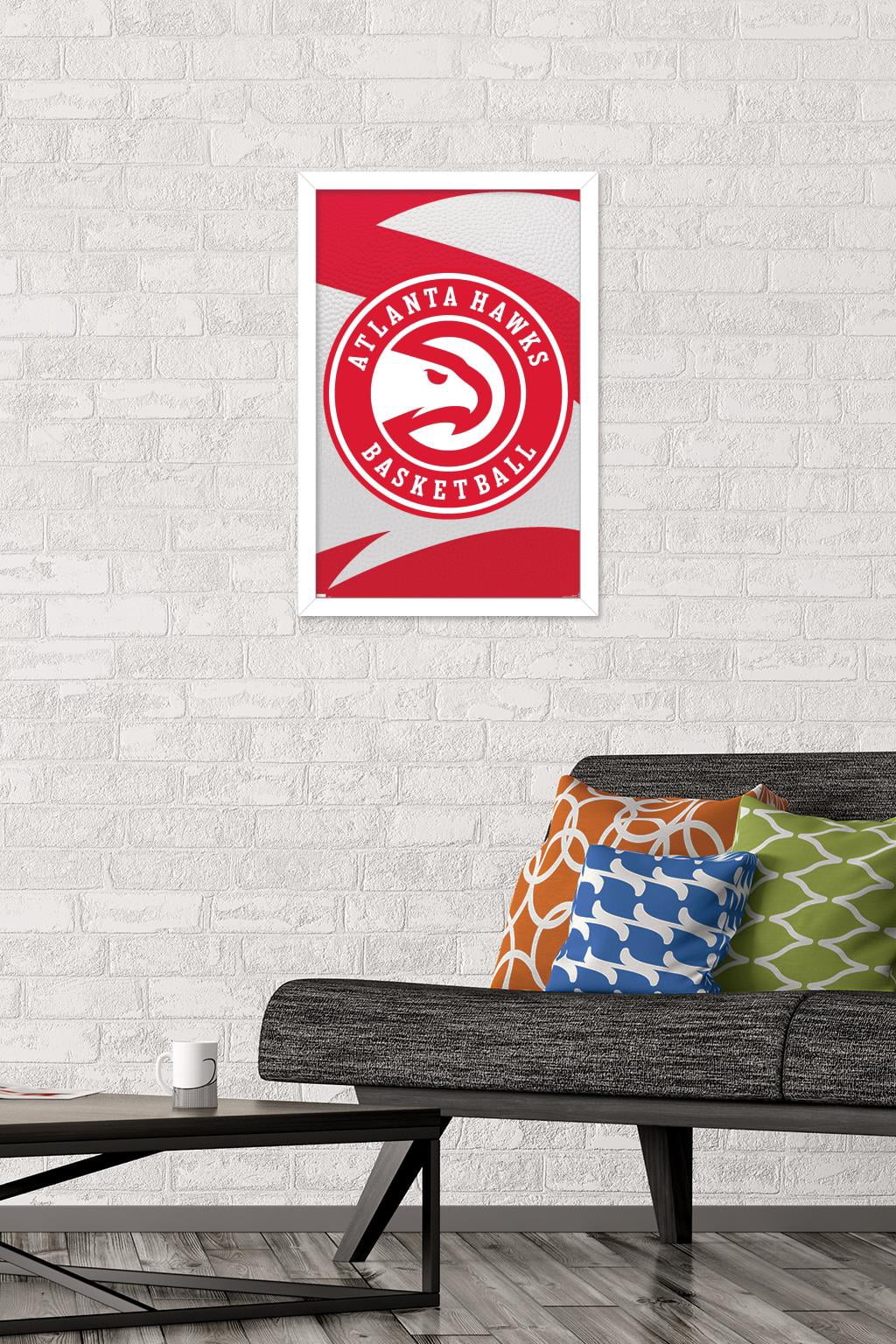 NBA Atlanta Hawks - Logo 20 Wall Poster, 14.725" x 22.375", Framed