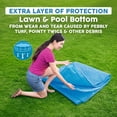 thumbnail image 4 of Bestway Square Ground Cloth for 12' Above Ground Pool & Hot Tub, Mat for Pools, 4 of 5