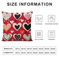 thumbnail image 5 of RUIYC Valentine Pillow Cover Love Heart Red Decorative Throw Pillow Cover Valentine's Day Mother's Day Wedding Anniversary Holiday Decor Cushion Cover For Couch Sofa, 5 of 5