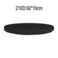 thumbnail image 1 of Bgsha Housse de Table Ronde Résistante aux Intempéries pour Meubles d'Extérieur 92x10cm Noir, 1 of 7