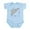 Sky Blue, variant on CafePress - Hippopotenuse Body Suit - Baby Light Bodysuit, Size Newborn - 24 Months