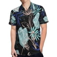 thumbnail image 4 of High Quality Hawaiian Shirts for Men Short Sleeve Aloha Beach Shirt Floral Summer Casual Button Down Shirts Blouses GRPS5S, 4 of 7