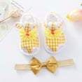 thumbnail image 2 of Umfun Toddler Baby Girls Boys Baby Shoes Soft Sole Non Slip Baby Toddler Sandals Yellow 6-9 Months, 2 of 5