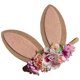 thumbnail image 5 of Diadema con orejas de conejo Baoblaze para niñas violeta, 5 of 7