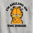 thumbnail image 3 of Garfield - Smiling On The Inside - Toddler And Youth Crewneck Fleece Sweatshirt, 3 of 5