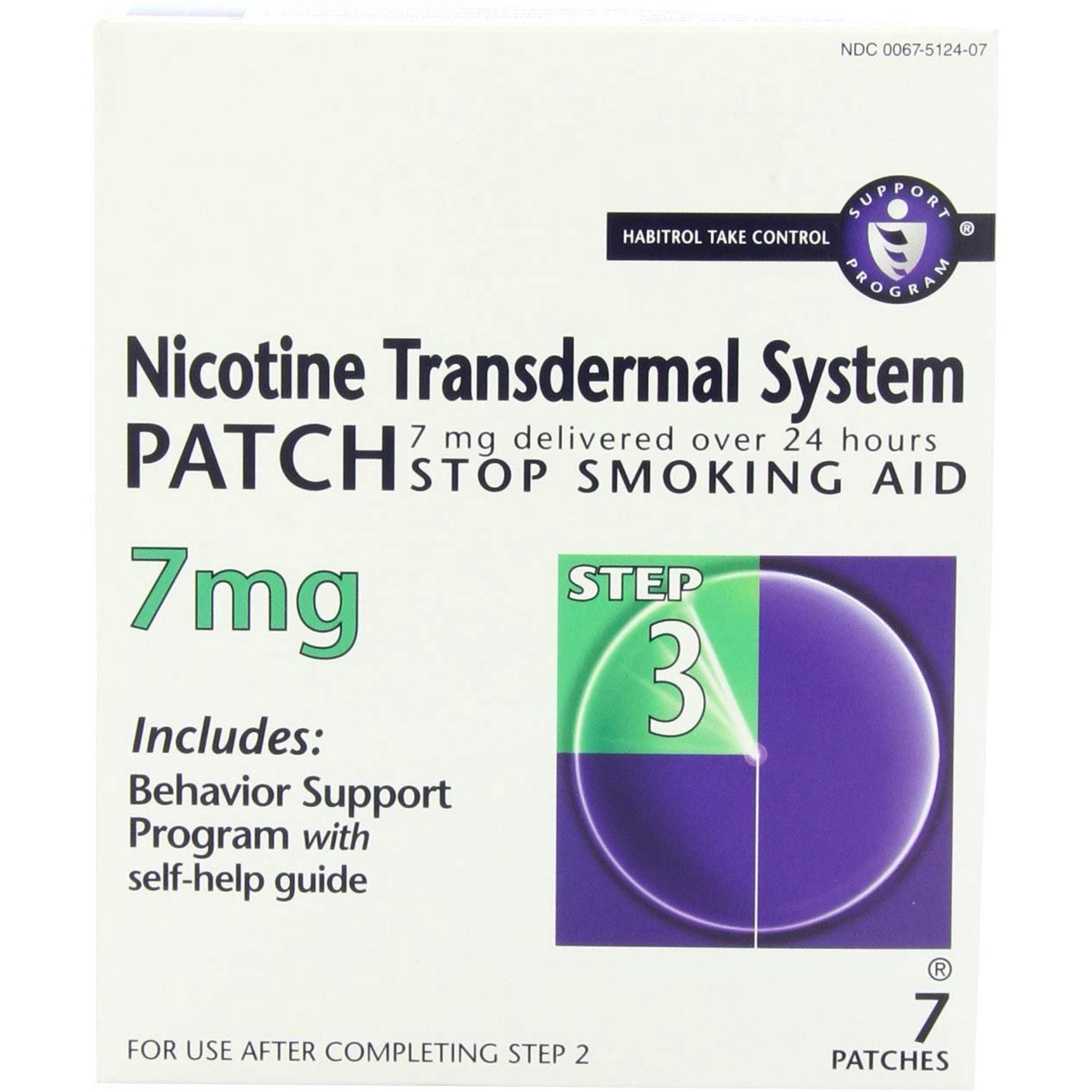 Novartis Nicotine Transdermal System Patch 7 mg [Step 3] 7 patches