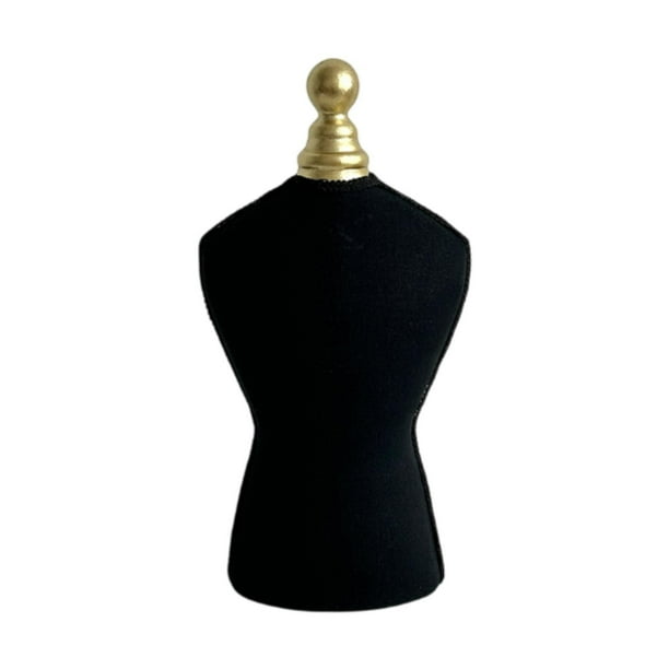 Expositor de collares, organizador de joyas, vitrina independiente multiusos, elegante Negro
