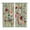 Pink, variant on Navy Blue Flowers Kitchen Curtains 84 Inch Length, Spring Vintage Floral Leaves Farmhouse Grommet Top Bedroom Living Room Curtains, Light Filtering Cafe Curtain Drapes 2 Panels Set 84''x84''