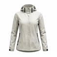 thumbnail image 3 of Cilsoka Women's Waterproof Rain Jacket Lightweight Hooded Raincoat for Hiking Travel Outdoor Softshell Windbreaker, 3 of 5