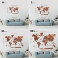 thumbnail image 3 of Enjoy The Wood 3D Wood World Map Wall Art Large Wood Wall  3D Wood World Map Wall Art Large Wood Wall Décor Housewarming Gift Idea Wood Wall Art World Travel Map for Home & Kitchen or Office (L, Oak), 3 of 5