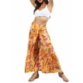 thumbnail image 3 of TRKIYQC Pantalones casuales de playa para mujer, pantalones anchos de cintura alta con vendaje delantero, S/ M/ L/ XL TRKIYQC perder, 3 of 8