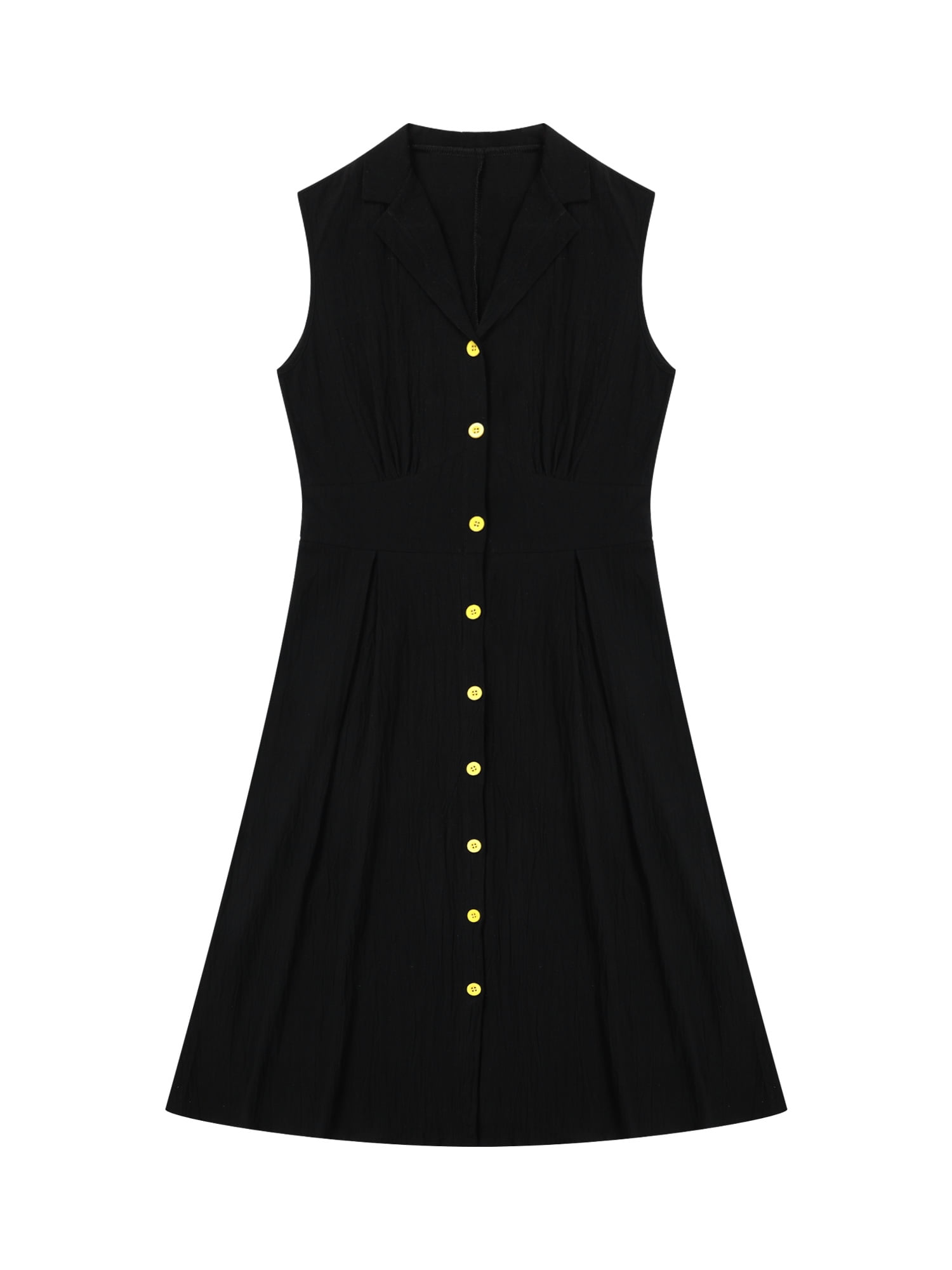black shirt dress gold buttons Military Midi Dress (Black) – Holland Cooper ®