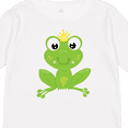 thumbnail image 4 of Inktastic Cute Frog, Green Frog, Crown, Frog Prince Boys or Girls Long Sleeve Toddler T-Shirt, 4 of 5