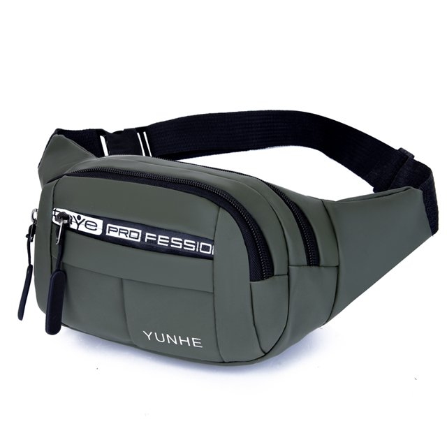 TRKIYQC Riñonera de tela Oxford impermeable para hombre, bandolera con estampado de letras y cierre de cremallera TRKIYQC perder