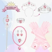 Princess Dress-up for Girls 4 5 6 7 8 Years, Princess Costume Cloak Kit for Girls 3-6 Birthday Party Dress Up