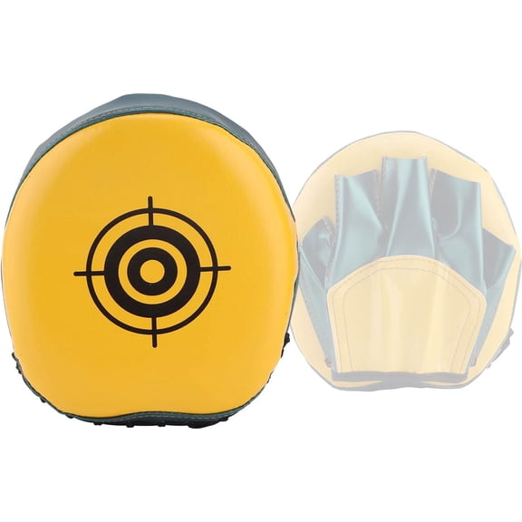 ABPETE Boxing Pads Mini Focus Mitts,PU Leather Boxing Curved Focus Punching Mitts Kids Mini Boxing Gloves Pads Boxing Target Pads for Kickboxing, MMA, Muay Thai, Punching Target, Martial Arts
