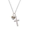 thumbnail image 2 of Delight Jewelry Fimo Clay Teddy Bear I Have Plans for You Engraved Cross Zoey Necklace, 28", 2 of 4