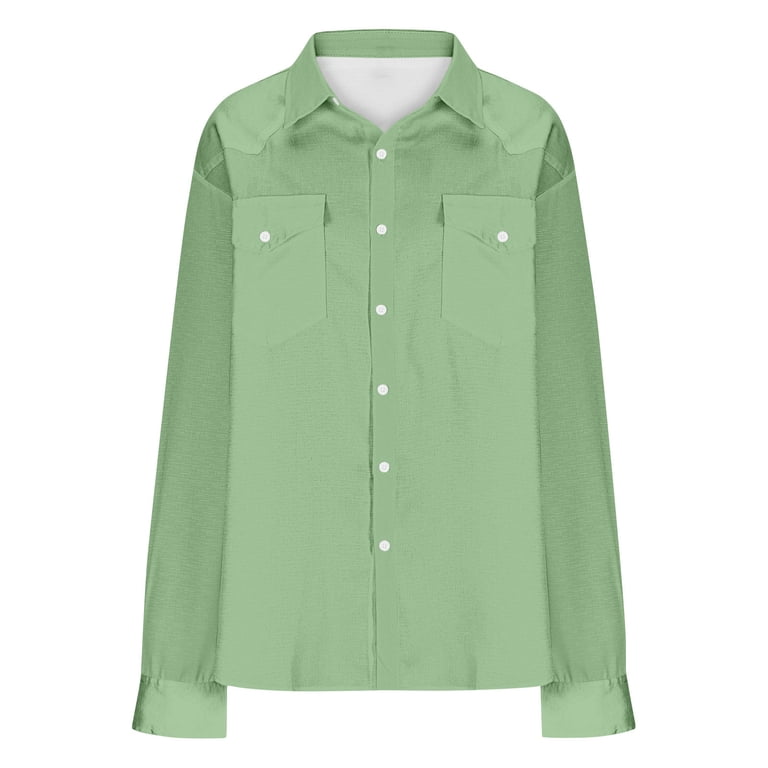 Eryao Mens Linen Cotton Button Down Long Sleeve Shirt Loose Lightweight Beach Wedding Tops with Pockets,Light Blue,S