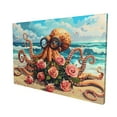 thumbnail image 3 of 16x24 inch Canvas Frameless Painting Funny Squid & Flower Prints,Rustic Bedroom,Bathroom,Cafes,Bar Wall Decor Painting Canvas,Modern Art Squid & Flower Posters & Prints,Gift For Squid Lovers, 3 of 6