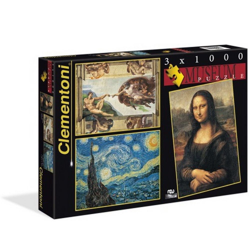 Museum Collection 3 x 1000 pcs. Jigsaw Puzzle by Clementoni (08006