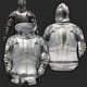 thumbnail image 3 of Sudadera con capucha con estampado 3D de samuráis para hombre, sudadera con capucha con gráfico de caballeros de armadura, sudaderas geniales de moda para niños, suéter superior Harajuku de invierno, 3 of 5