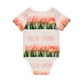 thumbnail image 5 of Balery Hello Spring Pattern Baby Climbing Clothes Infant Bodysuit Cute Infant Bodysuit Baby Romper-2 Years, 5 of 7