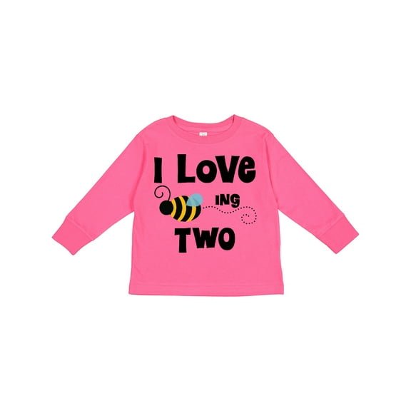 Inktastic 2nd Birthday Bee Boys or Girls Long Sleeve Toddler T-Shirt