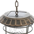 thumbnail image 3 of HomeStock Rococo Romance Brown Metal/Plastic Outdoor Solar Hanging Lantern, 3 of 9