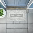 thumbnail image 2 of Distressed Damask Welcome Printed Outdoor Door Mat, design by Tim Coffey, 18"x30", 2 of 8