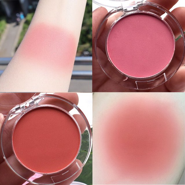 Blush Peach Pallete 6 Colors Face Mineral Pigment Cheek Blusher Powder Makeup Professional Contour Shadow Pink Blusher cosmetics06 He Qiyong unisex