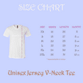 thumbnail image 2 of BELLA + CANVAS Jersey V-Neck T-Shirt for Men, Short Sleeve Cotton Tee, White, Size-S, 2 of 4