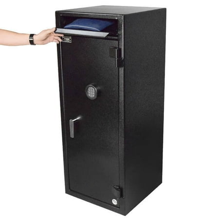 - Stealth BWB5020FL Heavy Duty Drop Safe Front Load Depository Vault Electronic Lock Cash Storage