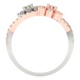 thumbnail image 4 of Halo Engagement Ring for Women - 0.48ct Yellow Moissanite in 14K White/Rose Gold Promise Ring, 4 of 7
