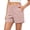 Pink, variant on WAGUTH Athletic Sweat Shorts for Women Elastic Waist Wide Leg Summer Beach Shorts Loose Fit Daily Loungewear Running Shorts